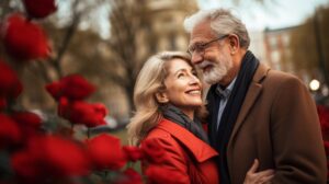 Закохана пара тримається за руки з обручками — річниця весілля