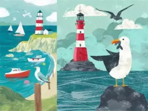 Абстрактний пейзаж: контрастні кольори, розмиті обводи, симфонія форм і світла, що створює враження простору і настрою.